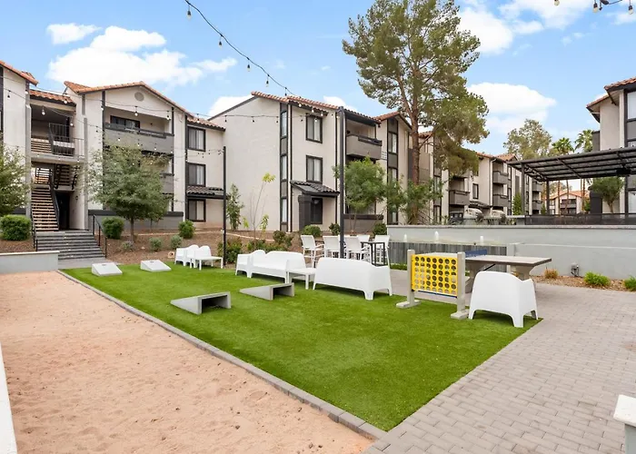 Apartment Sleek 2br Near Asu, Pool, Grill, Parking,petfrndly Tempe